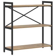 Рафт за книги Дъб 80 x 30 x 85 cm Инженерно дърво