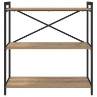 Рафт за книги Дъб 80 x 30 x 85 cm Инженерно дърво