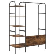 Държач за дрехи Кафяв дъб 120 x 44 x 160 см Инженерно дърво