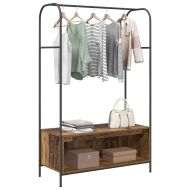 Държач за дрехи Кафяв дъб 100 x 44 x 160 см Инженерно дърво