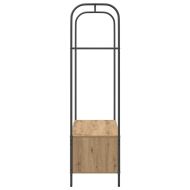 Държач за дрехи Кафяв дъб 100 x 44 x 160 см Инженерно дърво
