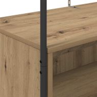 Държач за дрехи Кафяв дъб 100 x 44 x 160 см Инженерно дърво