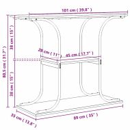 Конзолна маса дъб артизан 101 x 35 x 80.5 см Инженерно дърво