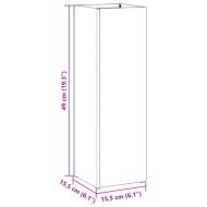 Стойка за чадър Розово 15.5 х 15.5 х 49 см Метал