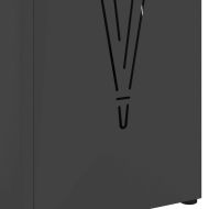 Стойка за чадър Черно 15.5 х 15.5 х 49 см Метал