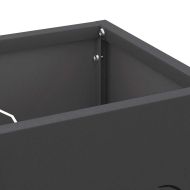 Стойка за чадър Черно 15.5 х 15.5 х 49 см Метал