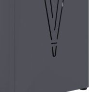 Стойка за чадър Антрацит 15.5 х 15.5 х 49 см Метал