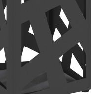 Стойка за чадър Черно 15.5 х 15.5 х 49 см Метал