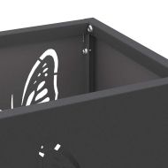 Стойка за чадър Черно 15.5 х 15.5 х 49 см Метал