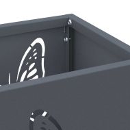 Стойка за чадър Антрацит 15.5 х 15.5 х 49 см Метал