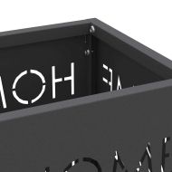 Стойка за чадър Черно 15.5 х 15.5 х 49 см Метал