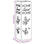 Стойка за чадър Черно 15.5 х 15.5 х 49 см Метал