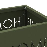 Стойка за чадър Маслинено 15.5 х 15.5 х 49 см Стомана