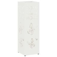 Стойка за чадър Бяло 15.5 х 15.5 х 49 см Метал