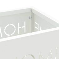 Стойка за чадър Бяло 15.5 х 15.5 х 49 см Метал