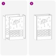 Стойка за чадър Маслиненозелен 28 x 12 x 41 см Стомана