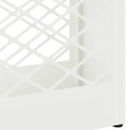 Стойка за чадър със съхранение Бяло 28 x 12 x 41 см Стомана