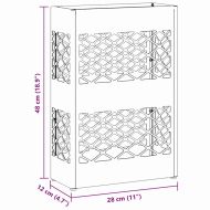 Стойка за чадър със съхранение Черно 28 x 12 x 41 см Стомана