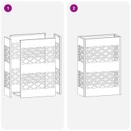 Стойка за чадър Жълто горчица 28 x 12 x 41 см Стомана