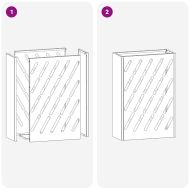 Стойка за чадър със съхранение Розово 28 x 12 x 41 см Стомана