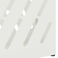 Стойка за чадър със съхранение Бяло 28 x 12 x 41 см Стомана