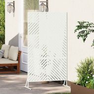 Екран за уединение Бяло Стомана