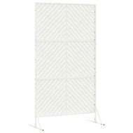 Екран за уединение Бяло Стомана