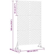 Екран за уединение Маслинено Стомана