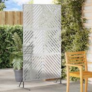 Екран за уединение Сив Стомана