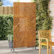 Екран за уединение Сив Стомана