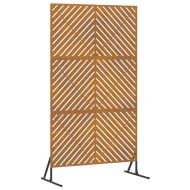 Екран за уединение Сив Стомана