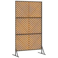 Екран за уединение Сив Стомана