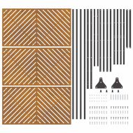 Екран за уединение Сив Стомана