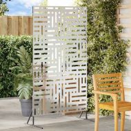 Екран за уединение Сив Стомана