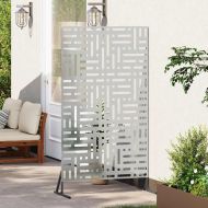 Екран за уединение Сив Стомана