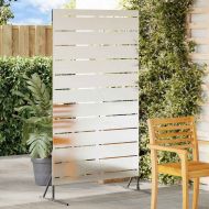 Екран за уединение Сив Стомана