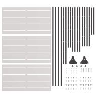 Екран за уединение Сив Стомана