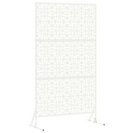 Екран за уединение Бяло Стомана