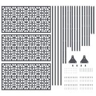 Екран за уединение Антрацит Стомана