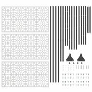 Екран за уединение Сив Стомана