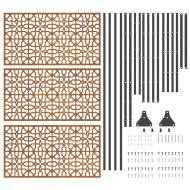 Екран за уединение Сив Стомана