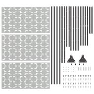 Екран за уединение Сив Стомана