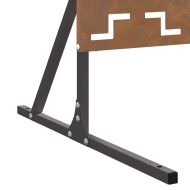 Екран за уединение Сив Стомана