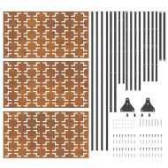 Екран за уединение Сив Стомана