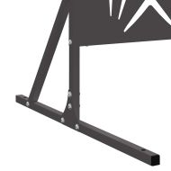 Екран за уединение Черно Стомана