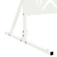 Екран за уединение Бяло Стомана