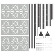 Екран за уединение Сив Стомана