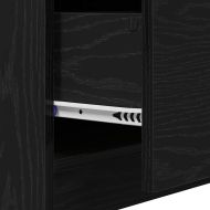 Шкаф за баня с рафт Черния дъб 40 x 37 x 59 cm Инженерно дърво