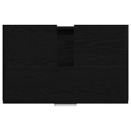 Шкаф за баня с рафт Черния дъб 59 x 37 x 59 cm Инженерно дърво