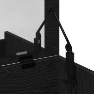 Тоалетка с чекмедже Черен дъб 60 x 40 x 75 cm Инженерно дърво